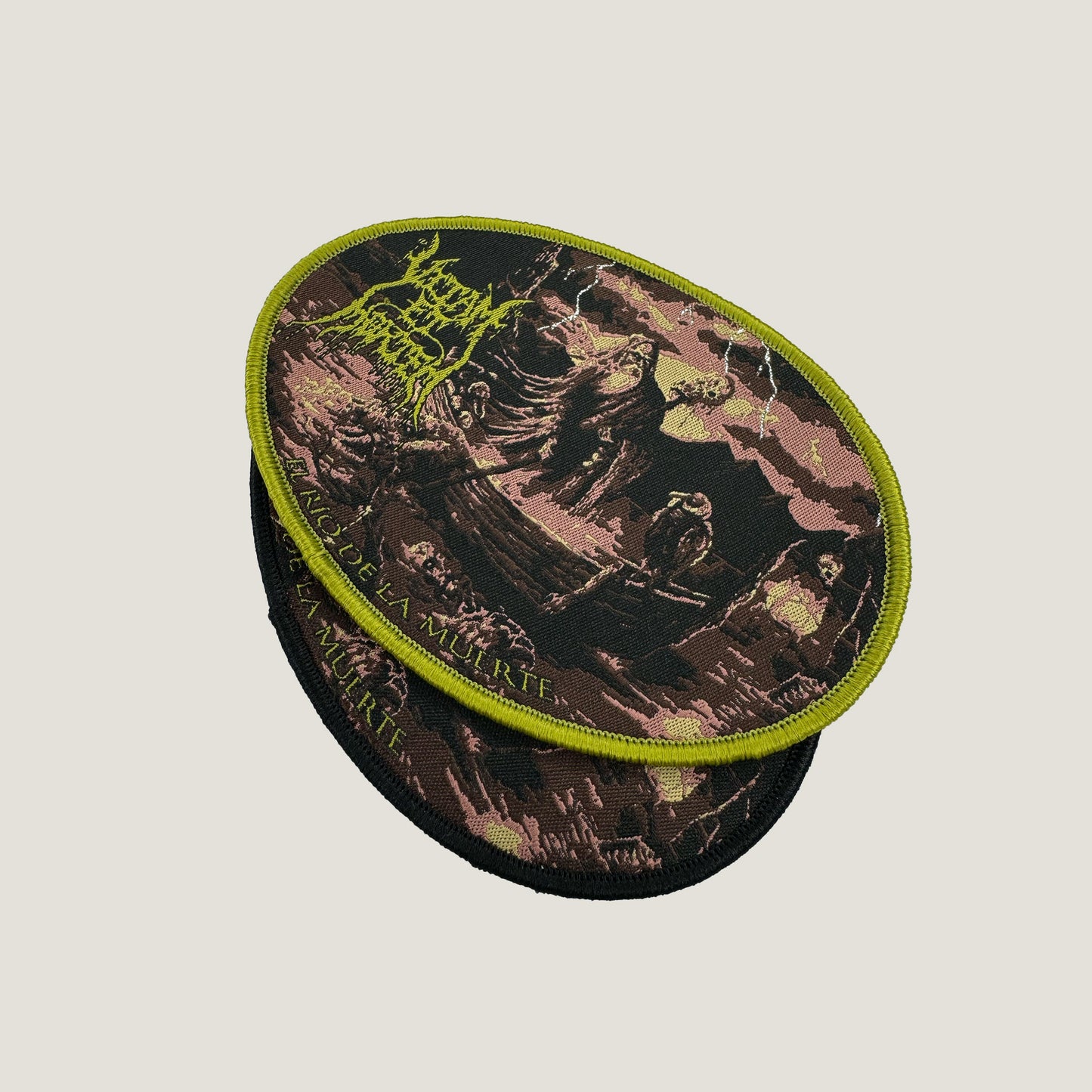 Temporal Dimensions Patches Vitam Et Mortem El Rio de la Muerte Metal Woven Patches