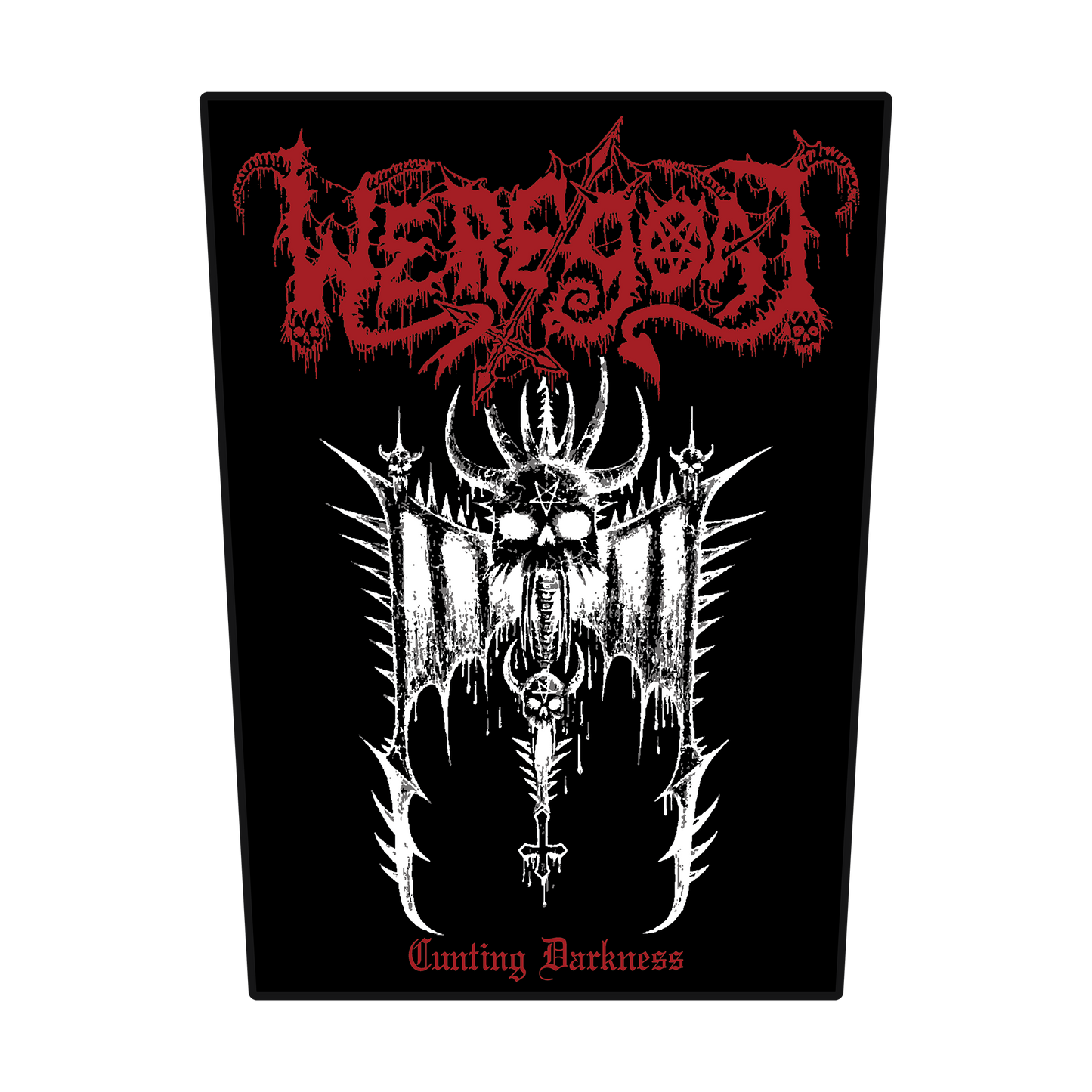 Temporal Dimensions Patches Weregoat Cunting Darkness Black Border Woven Backpatch