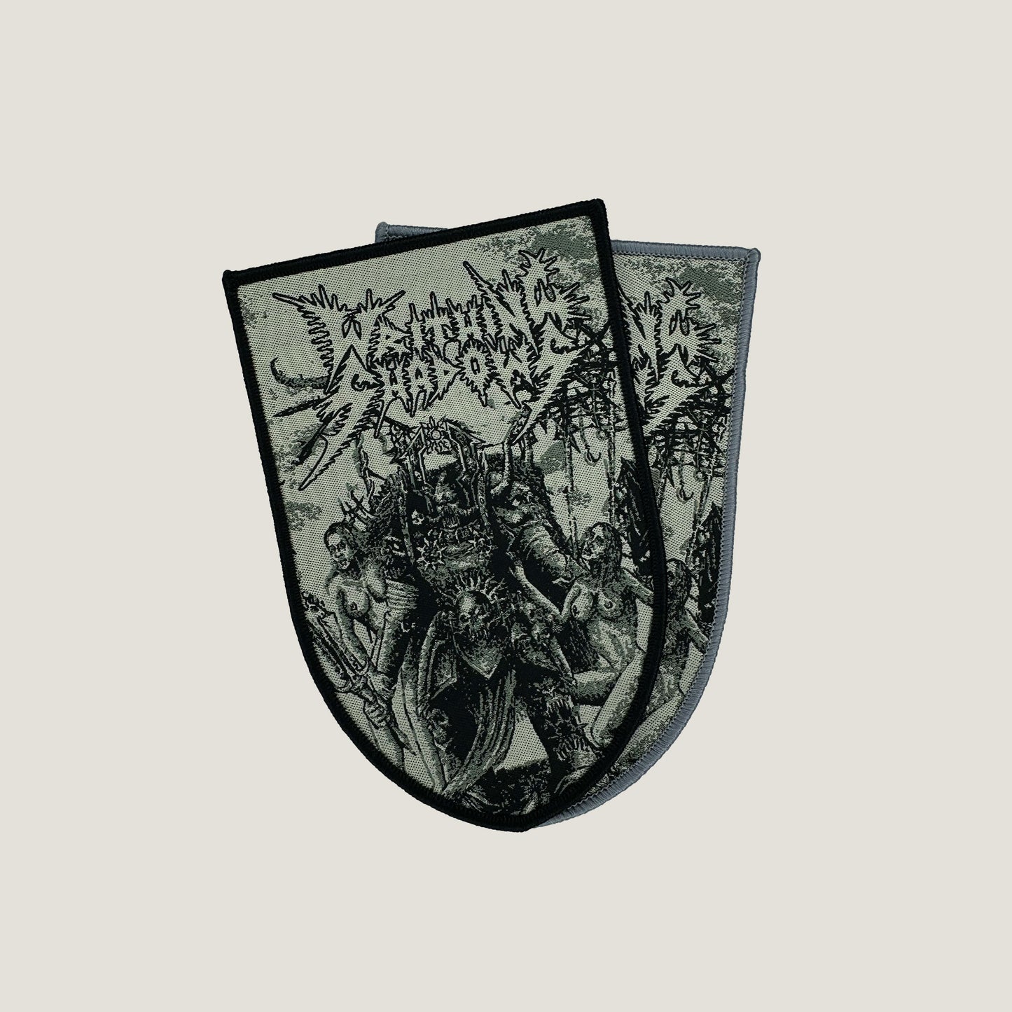 Temporal Dimensions Patches Writhing Shadows Metal Woven Patches