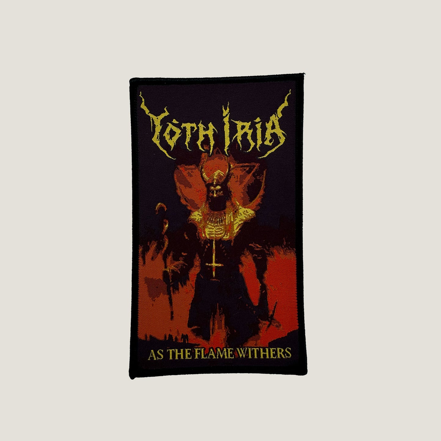 Temporal Dimensions Patches Yoth Iria As The Flame Withers Black Border Woven Patch