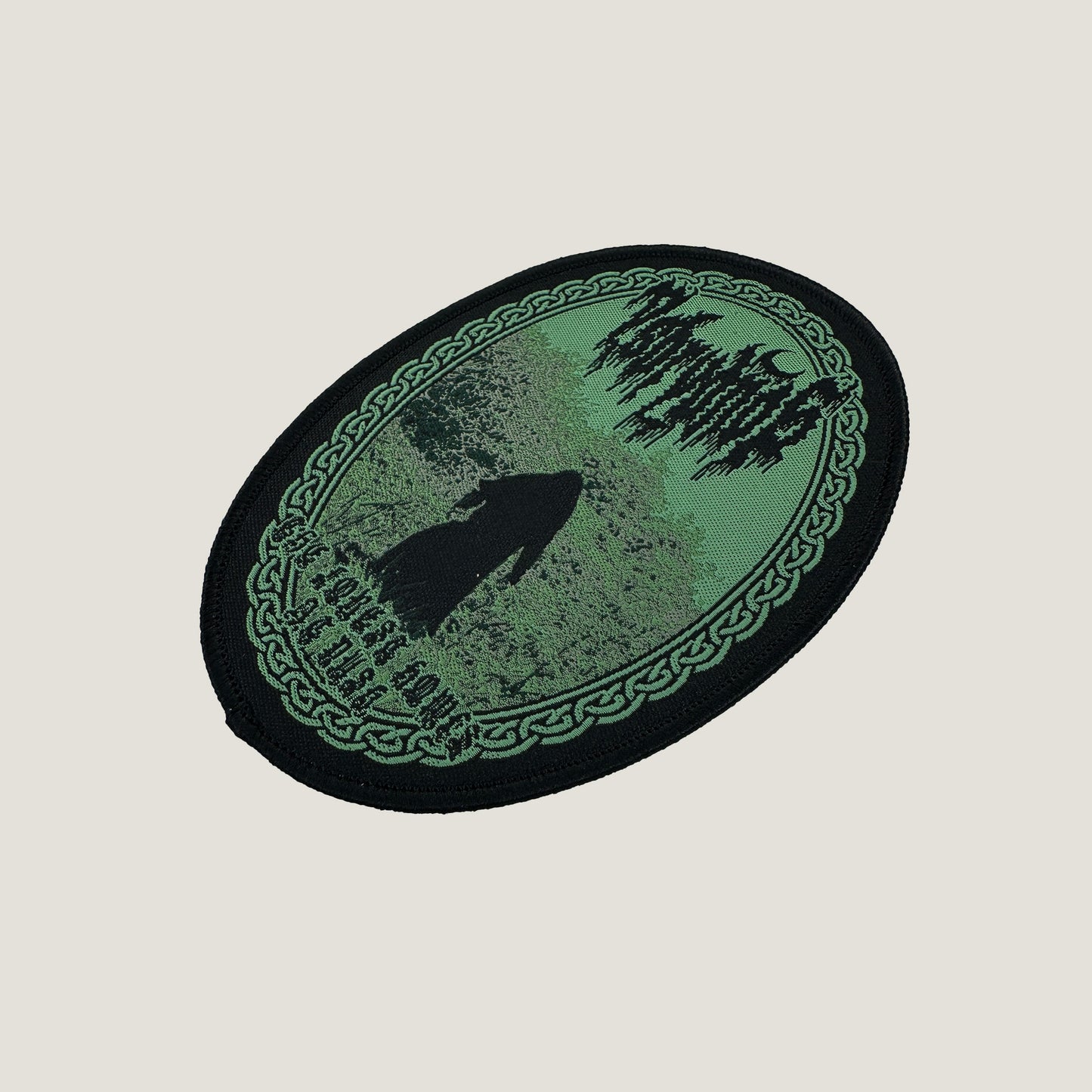 Temporal Dimensions Patches Ysbrydnos The Forest Howls at Dusk Metal Woven Patch