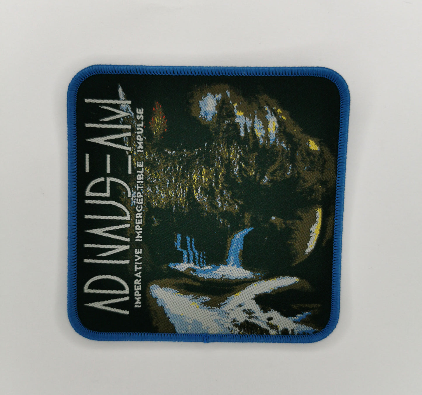 Blue Border Metal Band Woven Patch for jackets Imperative Imperceptible Impulsive Technical Avant-garde Death Metal