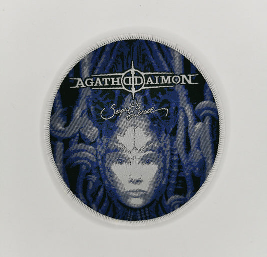 Agathodaimon Serpents Embrace German Gothic Black Metal White Border Battle Vest Patches