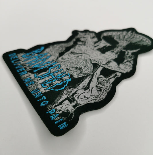 Banished Deliver Me Unto Pain Old School Death Metal Woven Metal Patch
