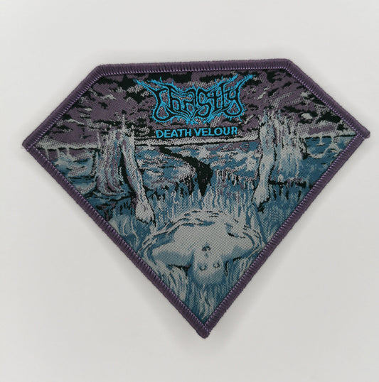 Ghastly Death Velour Purple Border Woven Patch Finnish Death Metal