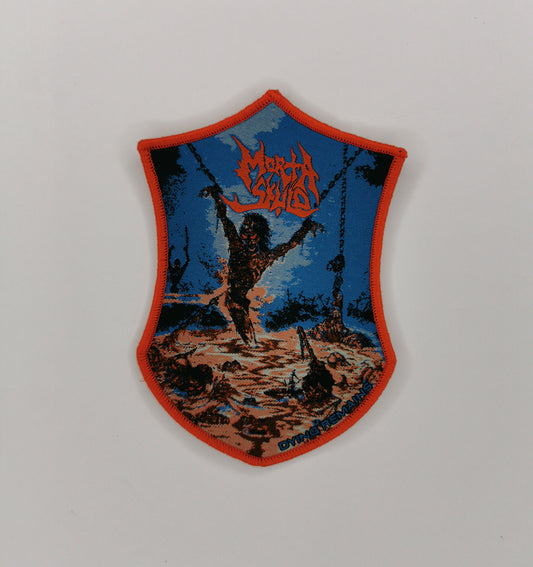 TDP Morta Skuld Dying Remains Red Border Woven Patch