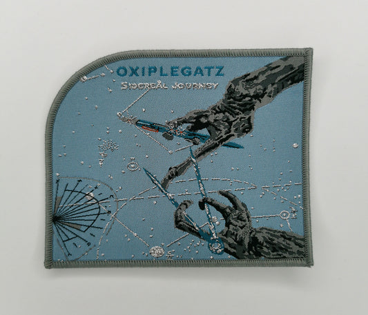 Oxiplegatz Sidereal Journey Light Blue Border Woven Patch Swedish Symphonic Avant-garde Black Metal