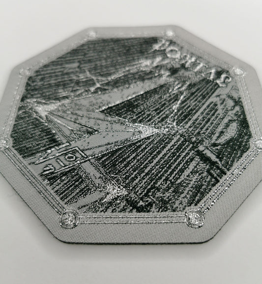 Portal Ion Laser Cut Woven Metal Patch Australian Horror Death Metal