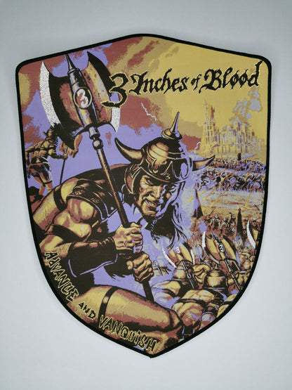 TDP 3ioB 3 Inches of Blood Advance and Vanquish Woven Backpatch Black Border