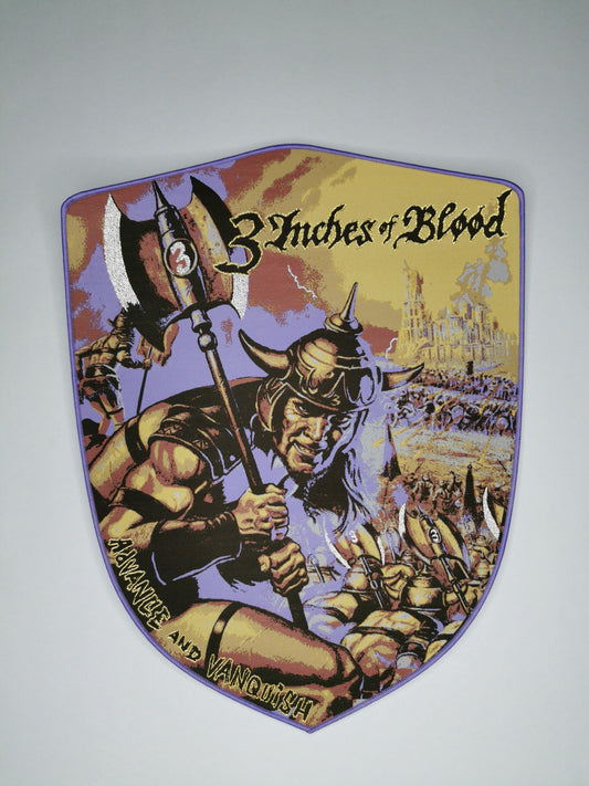 TDP 3ioB 3 Inches of Blood Advance and Vanquish Woven Backpatch Purple Border