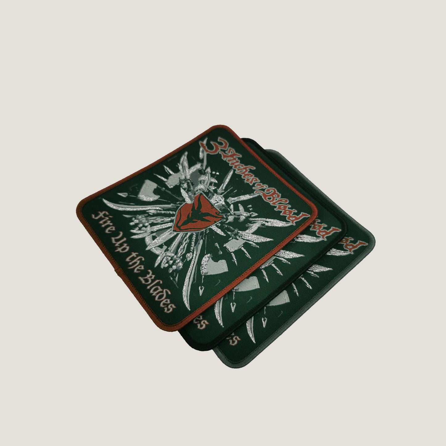 Temporal Dimensions Patches 3 Inches Of Blood Fire Up The Blades Metal Woven Patches