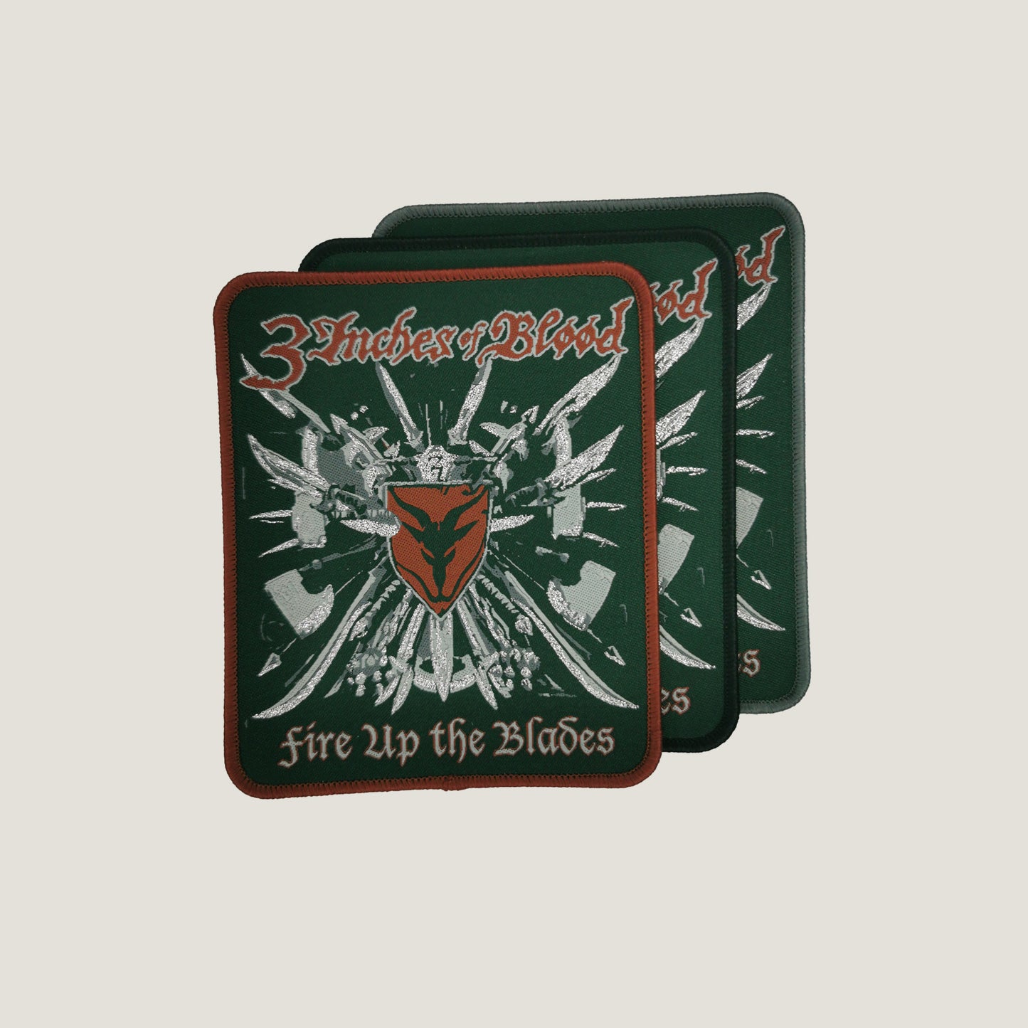 Temporal Dimensions Patches 3 Inches Of Blood Fire Up The Blades Woven Patches