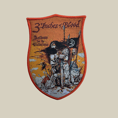 Temporal Dimensions Patches 3 Inches of Blood Anthems for the Victorious Orange Border Woven Patch