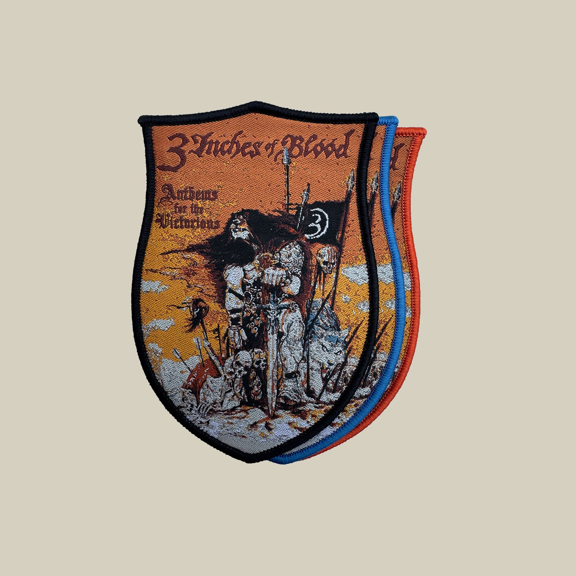 Temporal Dimensions Patches 3 Inches of Blood Anthems for the Victorious Woven Patches