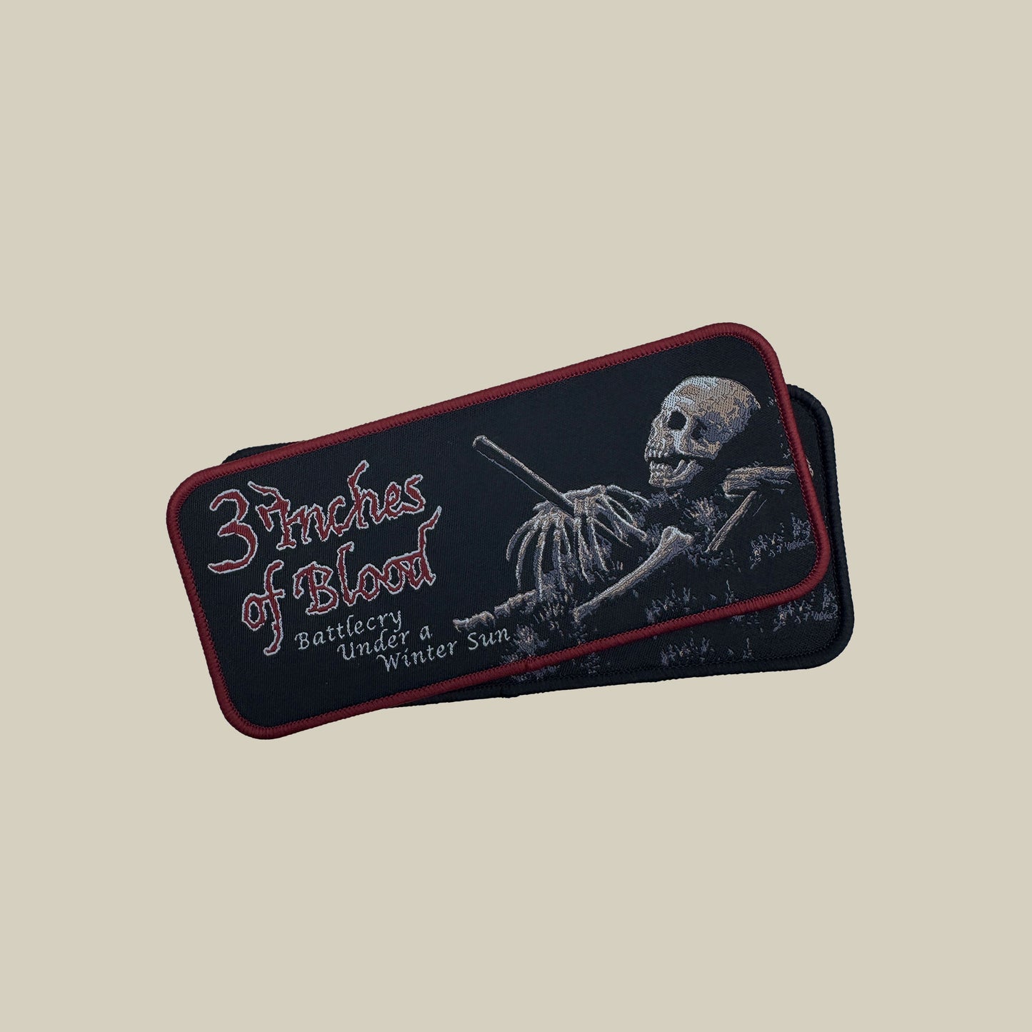 Temporal Dimensions Patches 3 Inches of Blood Battlecry Under a Winter Sun Woven Patches