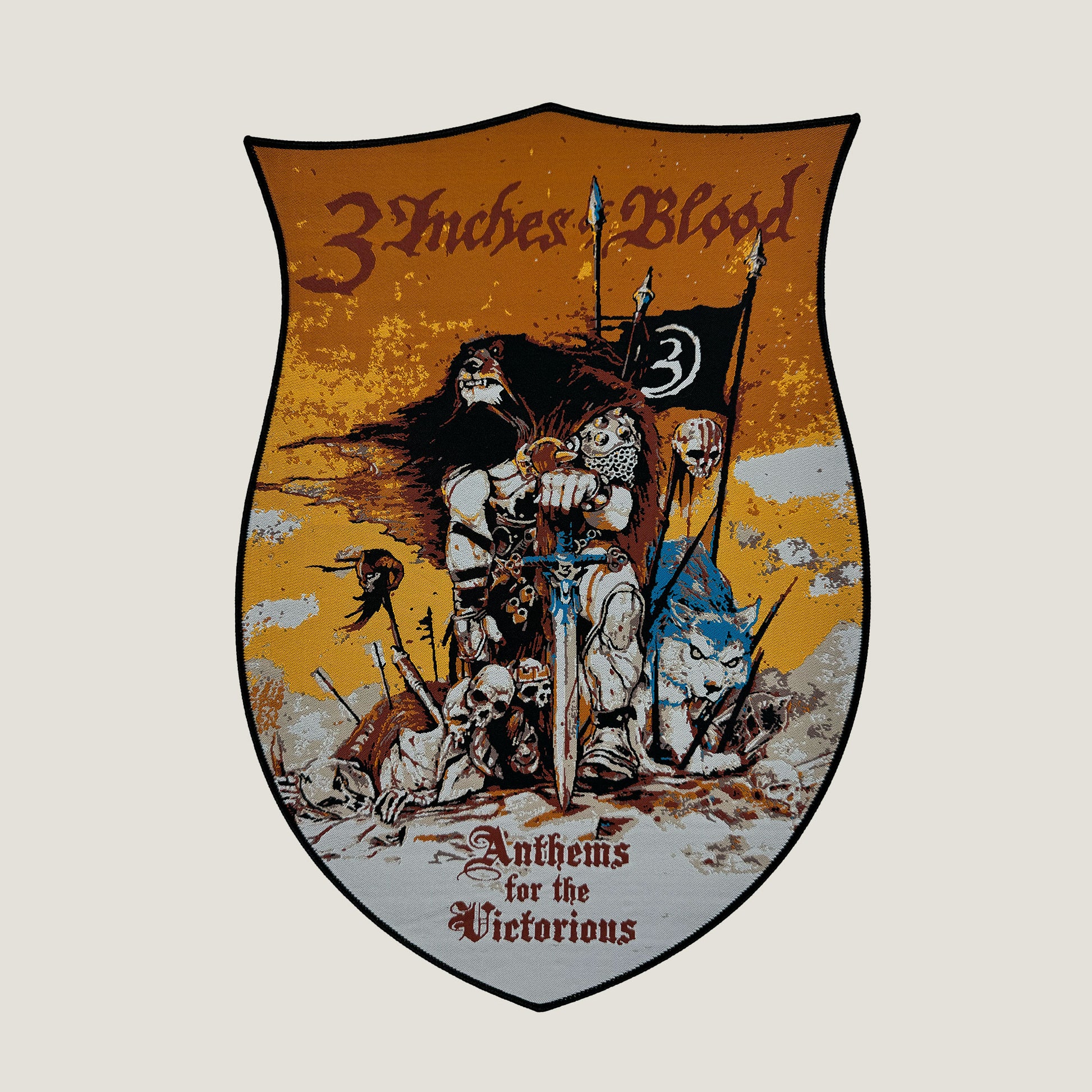 Temporal Dimensions Patches 3iob Anthems of Victory Black Border Woven Backpatch