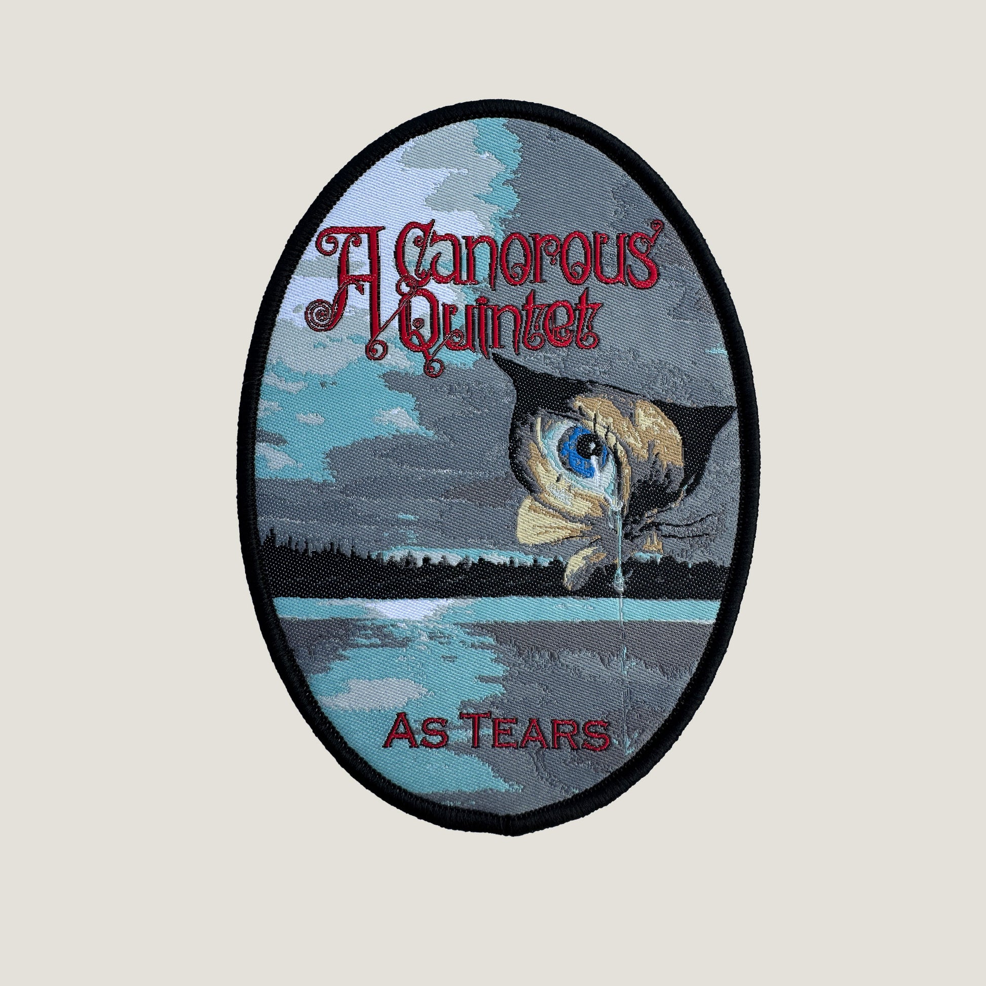 Temporal Dimensions Patches A Canorous Quintet As Tears Black Border Woven Patch