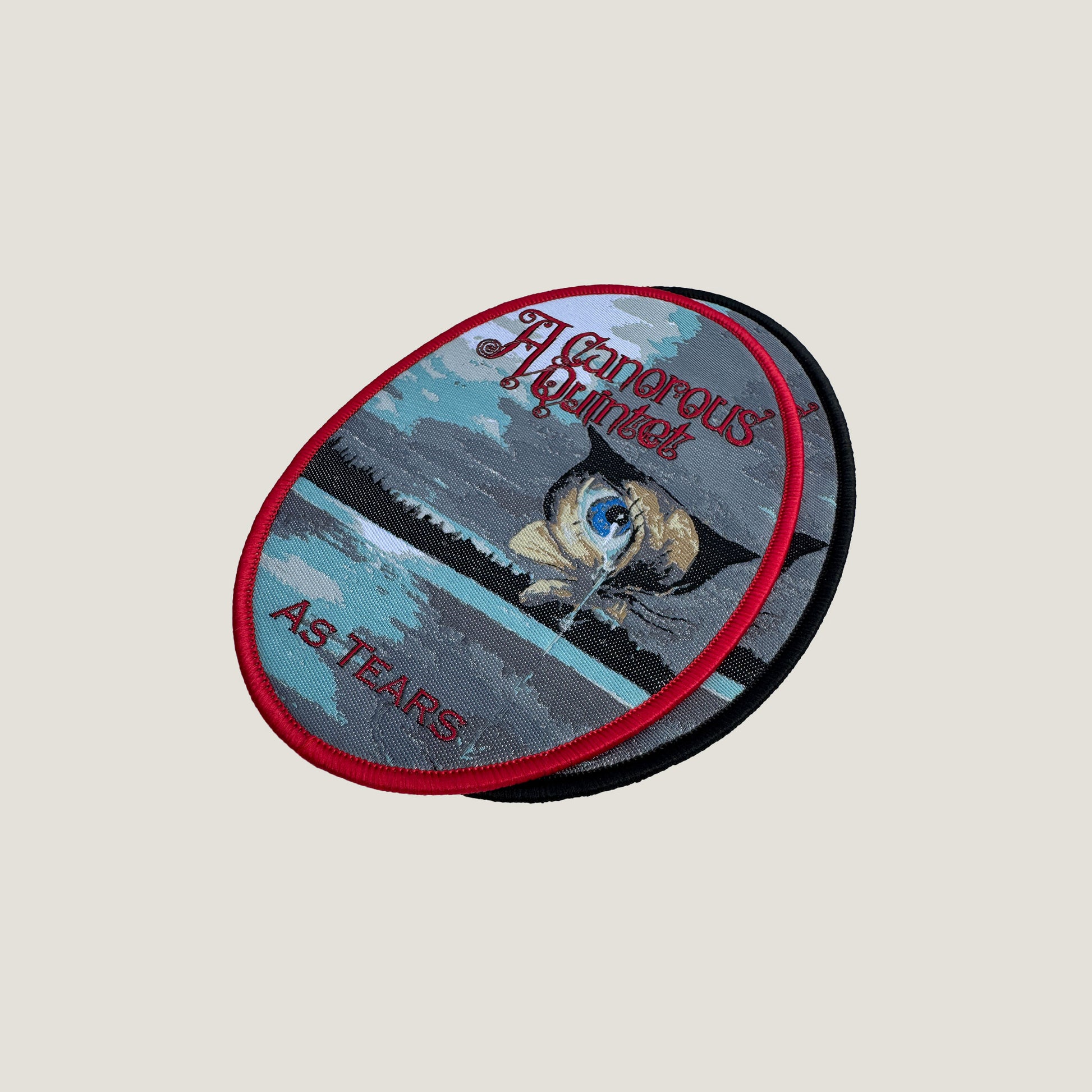 Temporal Dimensions Patches A Canorous Quintet As Tears Metal Woven Patches