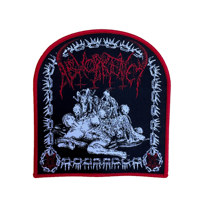 Temporal Dimensions Patches Abhorrency Climax of Disgusting Impurities Red Border Woven Patch