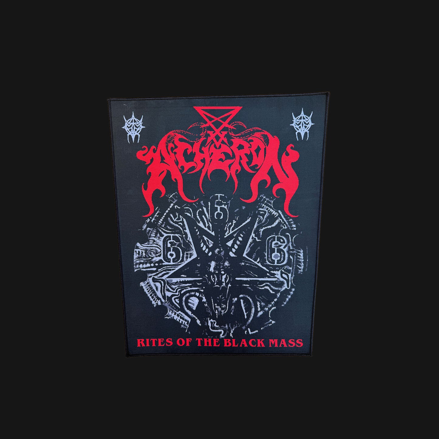 Temporal Dimensions Patches Acheron Rites of the Black Mass Black Border Woven Backpatch