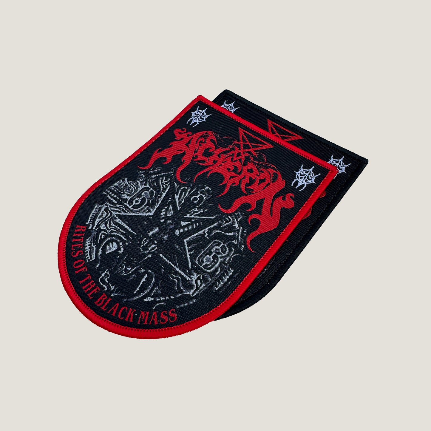Temporal Dimensions Patches Acheron Rites of the Black Mass Metal Woven Patches