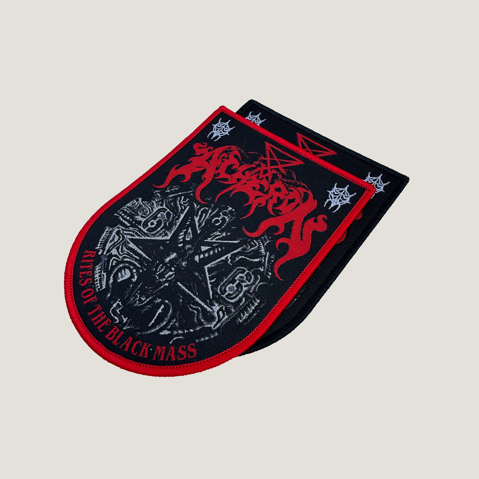 Temporal Dimensions Patches Acheron Rites of the Black Mass Metal Woven Patches