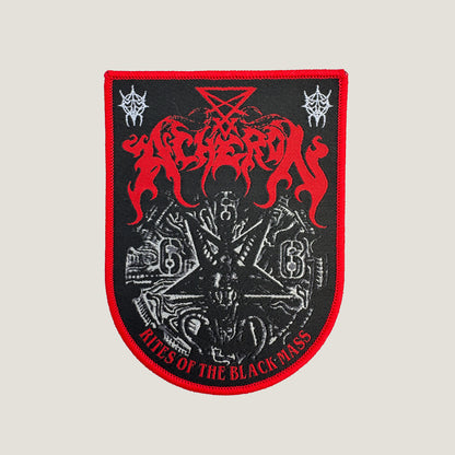 Temporal Dimensions Patches Acheron Rites of the Black Mass Red Border Woven Patch