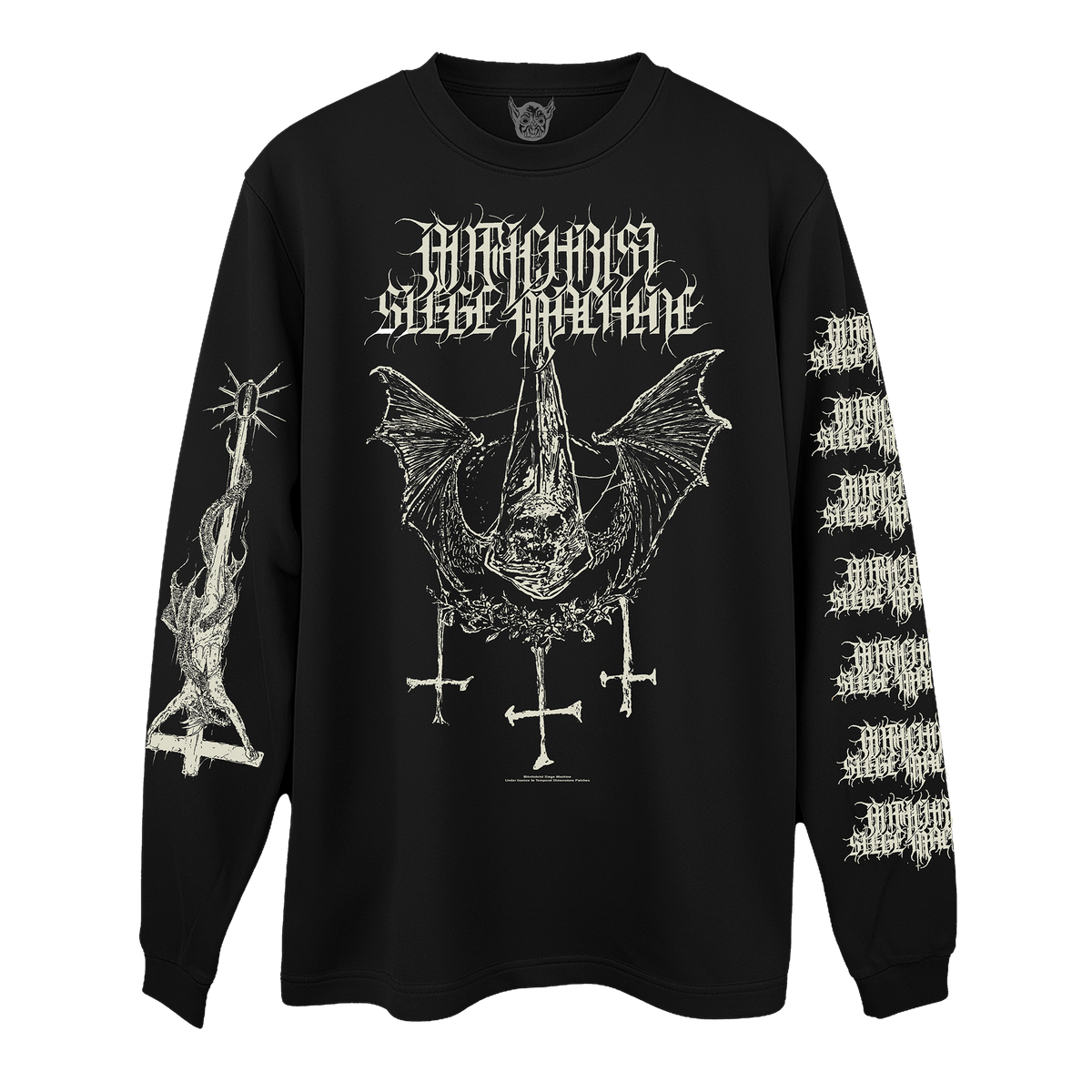Temporal Dimensions Patches Antichrist Siege Machine Only Evil Longsleeve Front