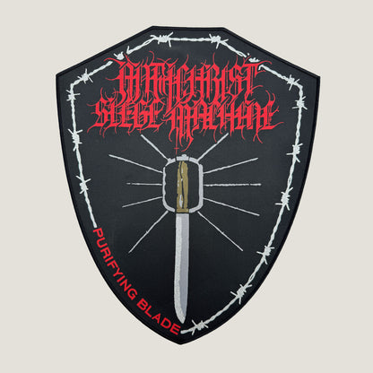 Temporal Dimensions Patches Antichrist Siege Machine Purifying Blade Black Border Woven Backpatch