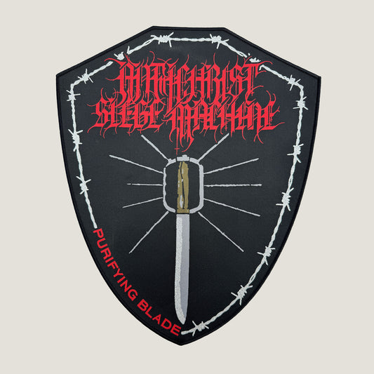 Temporal Dimensions Patches Antichrist Siege Machine Purifying Blade Black Border Woven Backpatch