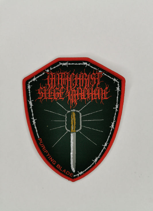 Temporal Dimensions Patches Antichrist Siege Machine Purifying Blade Red Border Woven Patch