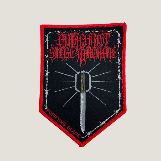 Temporal Dimensions Patches Antichrist Siege Machine Purifying Blade Red Border Woven Patch