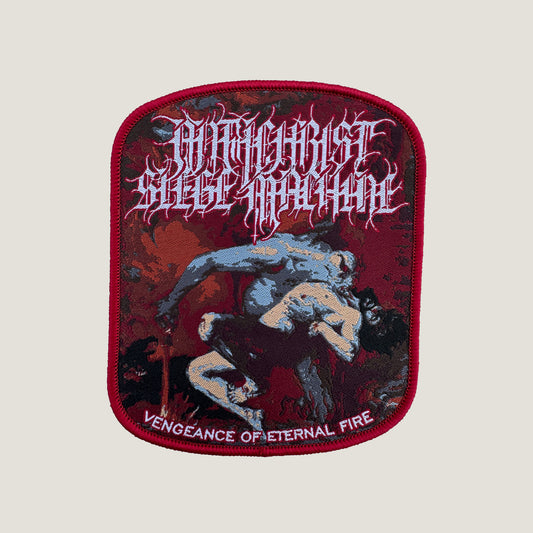 Temporal Dimensions Patches Antichrist Siege Machine Vengeance of Eternal Fire Red Border Woven Patch