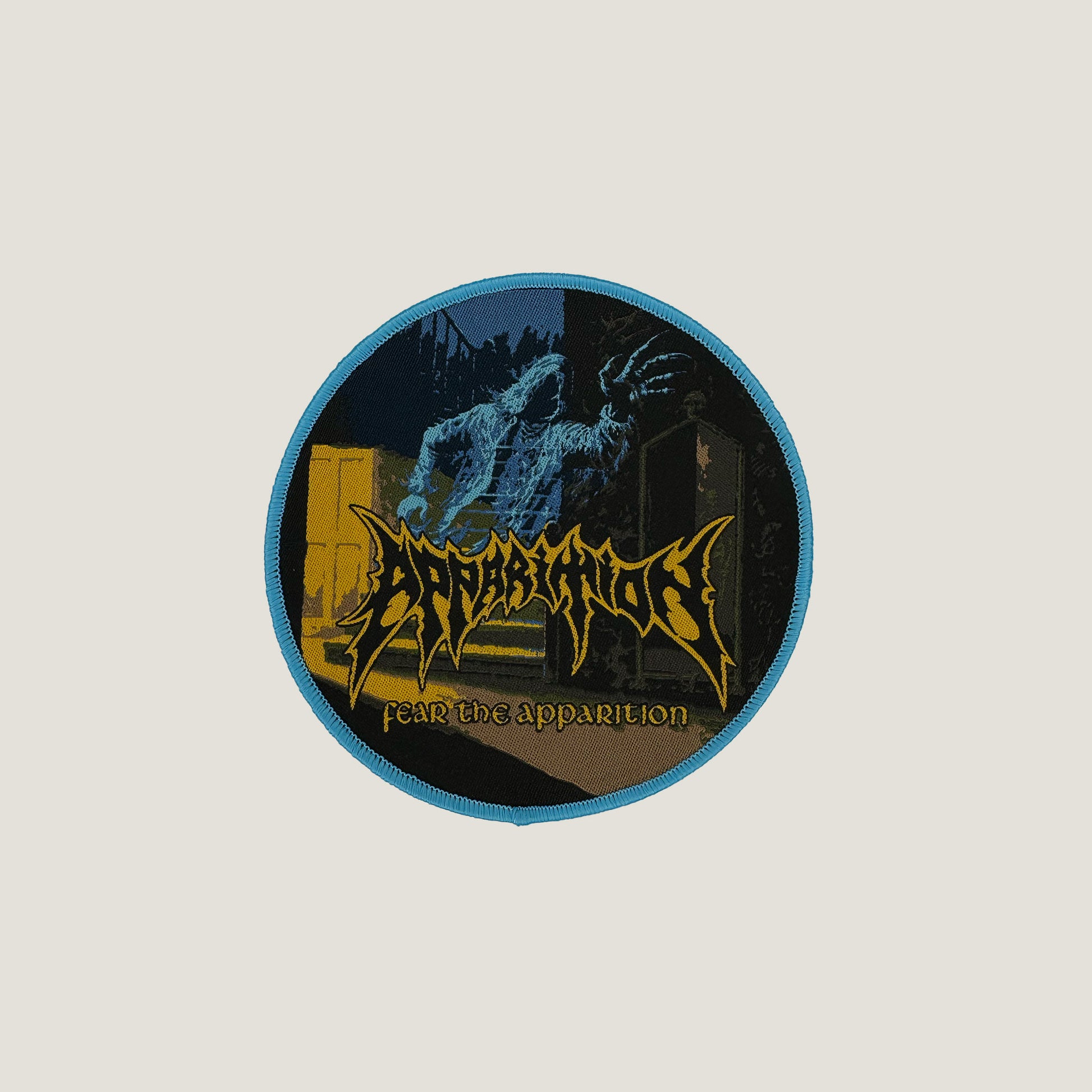 Temporal Dimensions Patches Apparition Fear the Apparition Blue Border Woven Patch