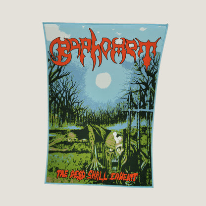 Temporal Dimensions Patches Baphomet The Dead Shall Inherit Blue Border Woven Backpatch