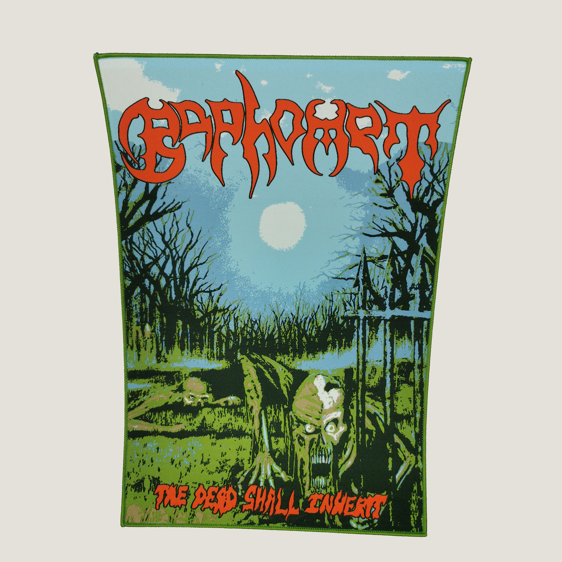 Temporal Dimensions Patches Baphomet The Dead Shall Inherit Green Border Woven Backpatch
