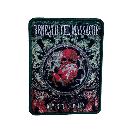Temporal Dimensions Patches Beneath the Massacre Dystopia Green Border Woven Patch