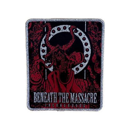 Temporal Dimensions Patches Beneath the Massacre Incongruous Silver Glitter Border Woven Patch