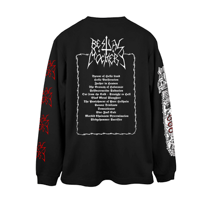 Temporal Dimensions Patches Bestial Mockery Gospel of the Insane Longsleeve tshirt back