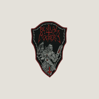 Temporal Dimensions Patches Bestial Mockery Gospel of the Insane Red Glitter Border Woven Patch