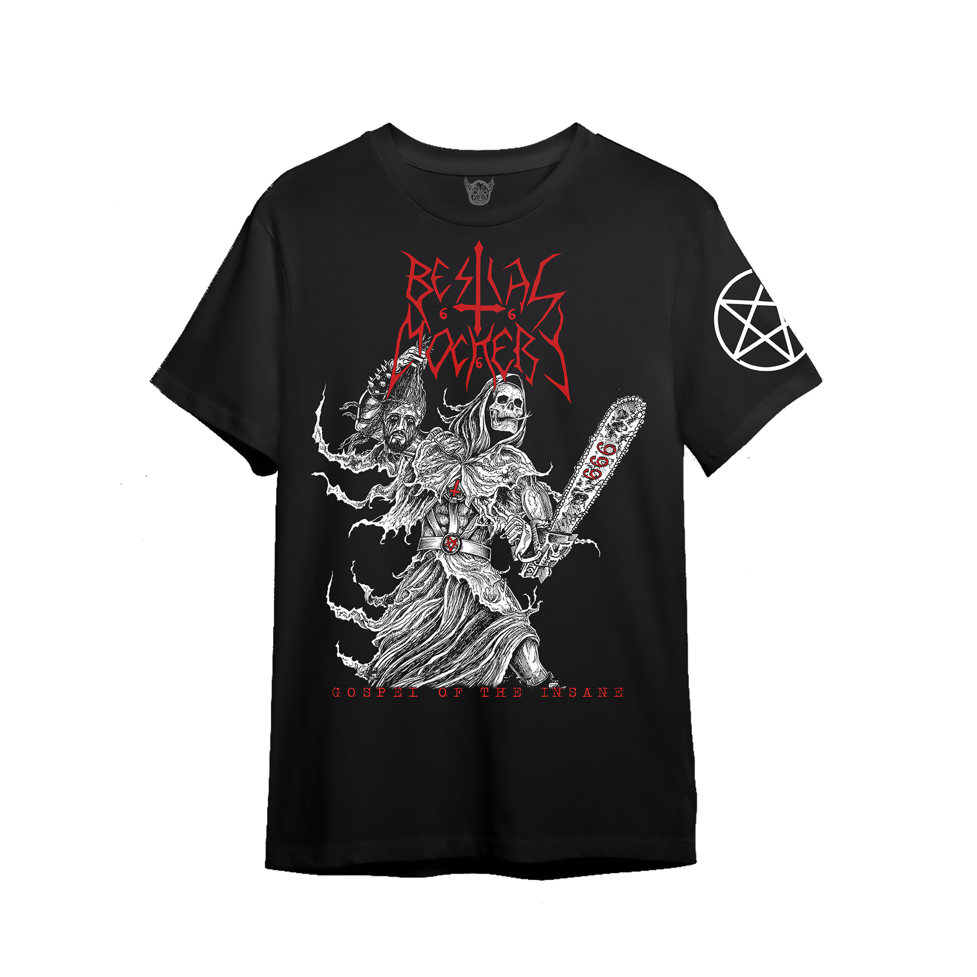 Temporal Dimensions Patches Bestial Mockery Gospel of the Insane Shortsleeve Front