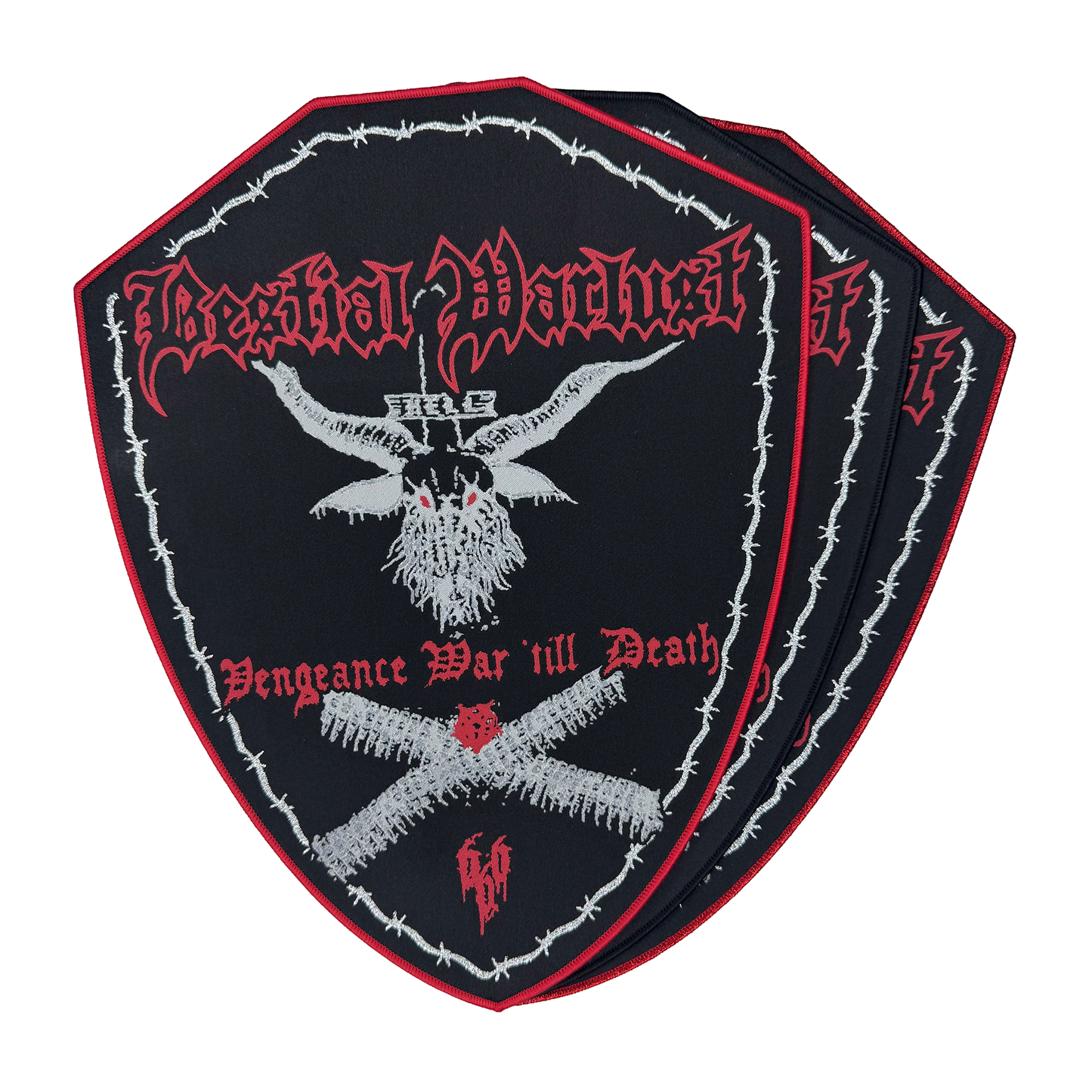 Temporal Dimensions Patches Bestial Warlust Vengeance War till Death Woven Backpatches
