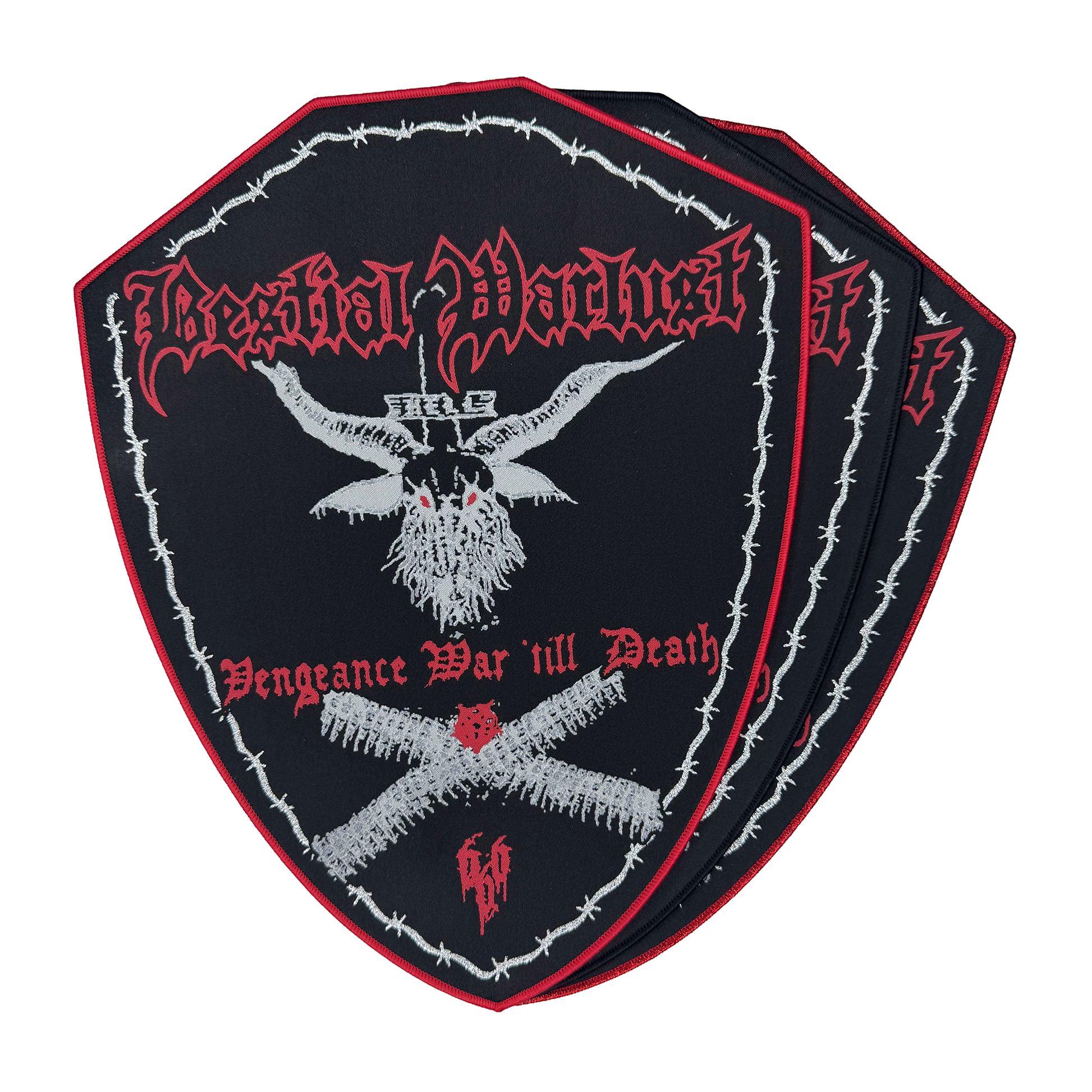 Temporal Dimensions Patches Bestial Warlust Vengeance War till Death Woven Backpatches