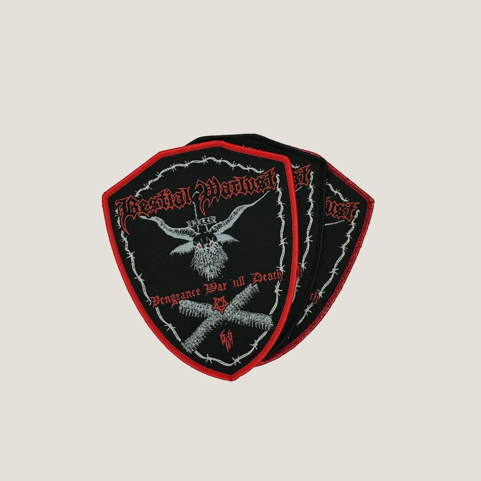 Temporal Dimensions Patches Bestial Warlust Vengeance War till Death Woven Patches