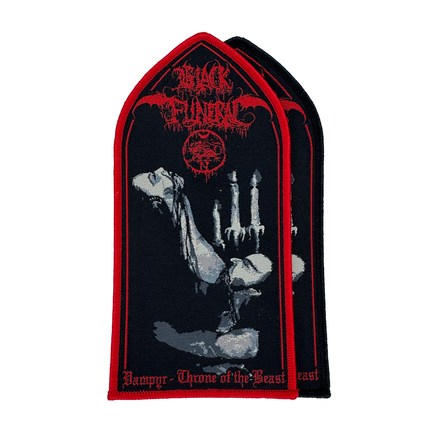 Temporal Dimensions Patches Black Funeral Vampyr Throne of the Beast Woven Patches