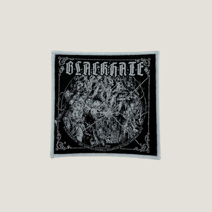 Temporal Dimensions Patches Black Hate Via Pvrgativa Qui Spiritu Diaboli Aguntur Hi Filii Satanae Sunt White Border Woven Patch