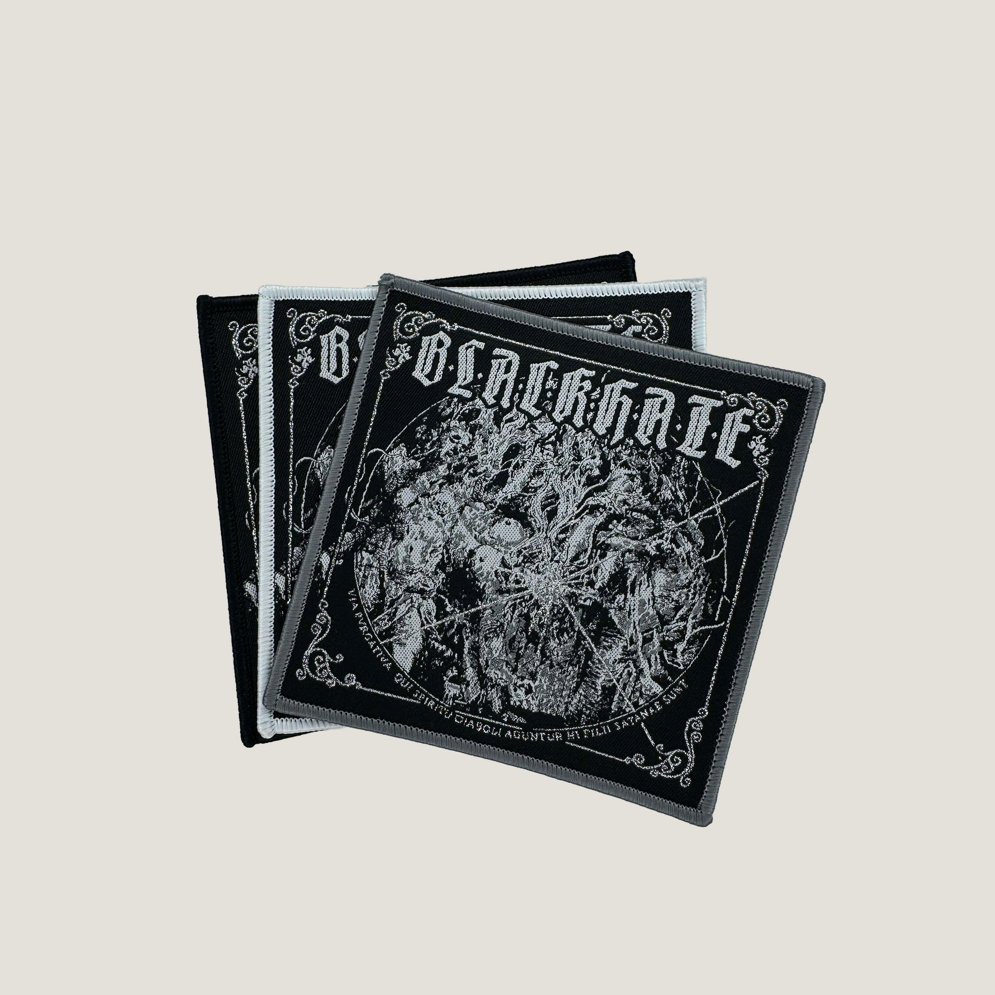 Temporal Dimensions Patches Black Hate Via Pvrgativa Qui Spiritu Diaboli Aguntur Hi Filii Satanae Sunt Woven Patches