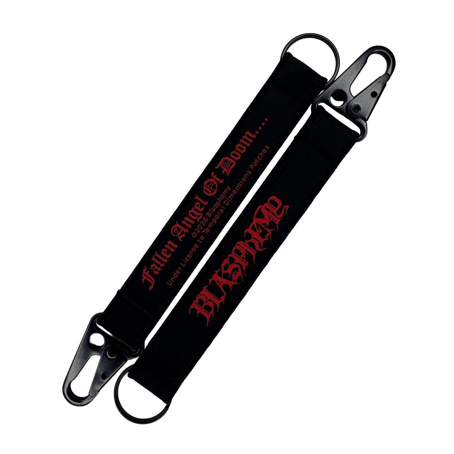 Temporal Dimensions Patches Blasphemy Fallen Angel of Doom Keychain