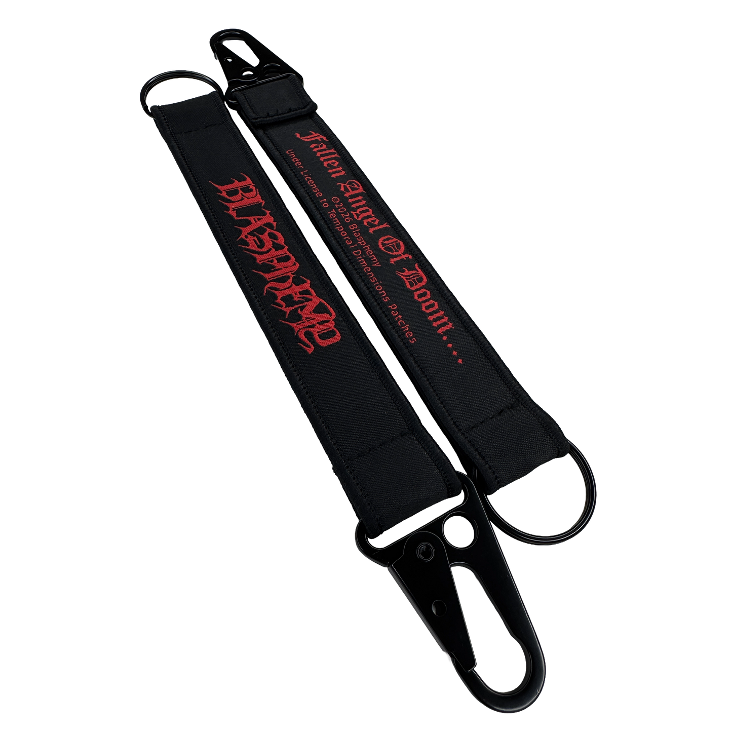 Temporal Dimensions Patches Blasphemy Fallen Angel of Doom Metal Keychain