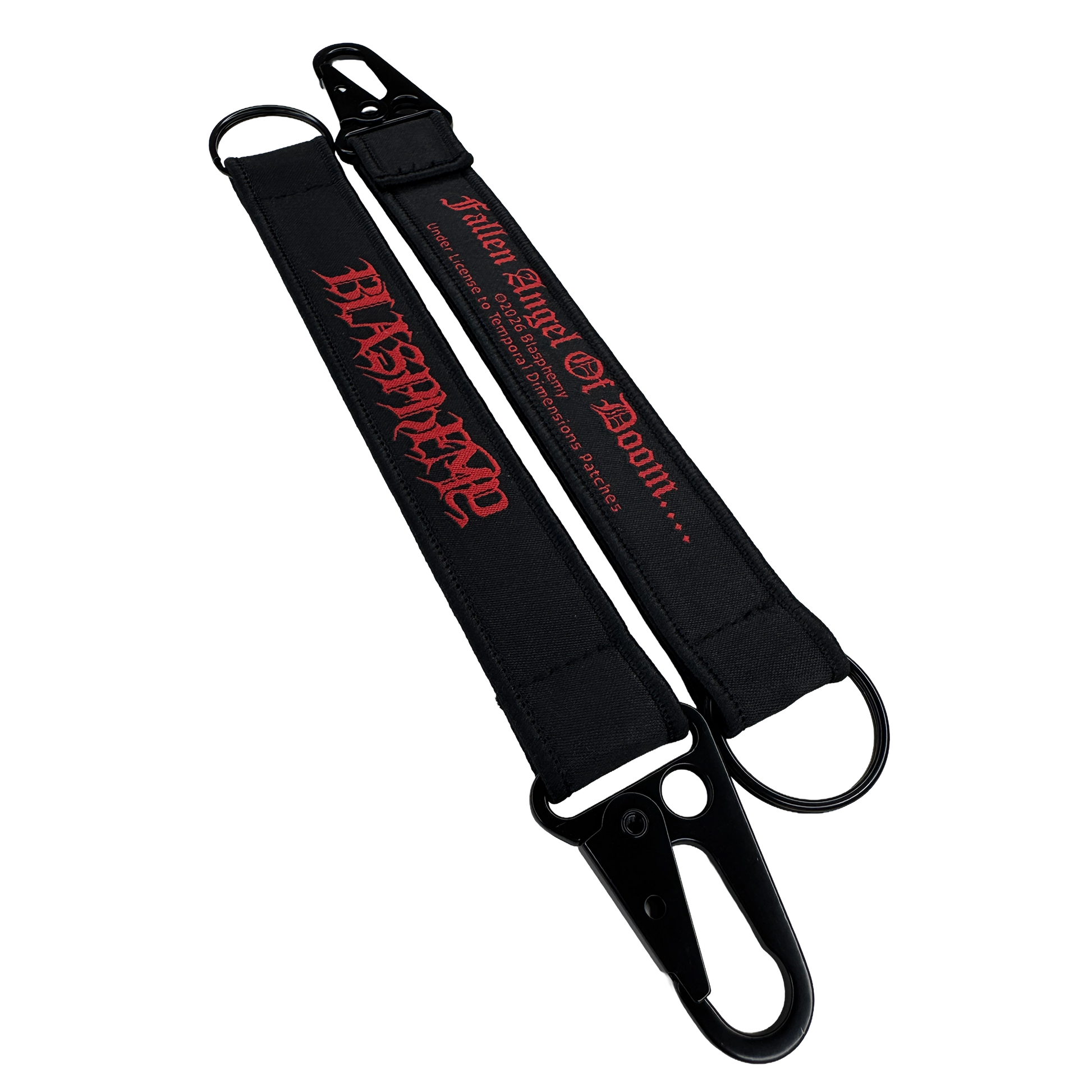 Temporal Dimensions Patches Blasphemy Fallen Angel of Doom Metal Keychain